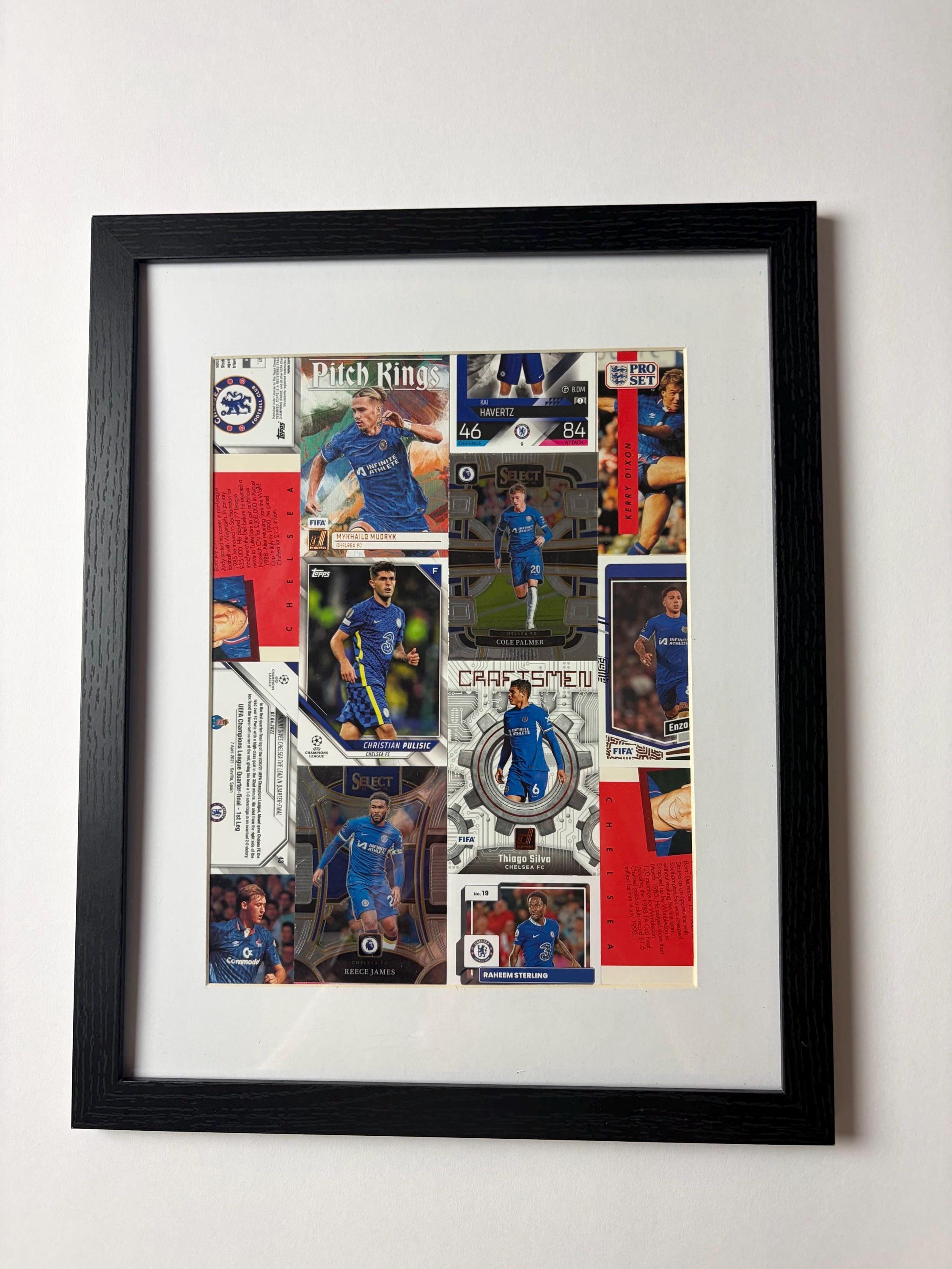 Chelsea FC Wall Decor Made From Real Soccer Cards. Fits 11x14 Frame ...