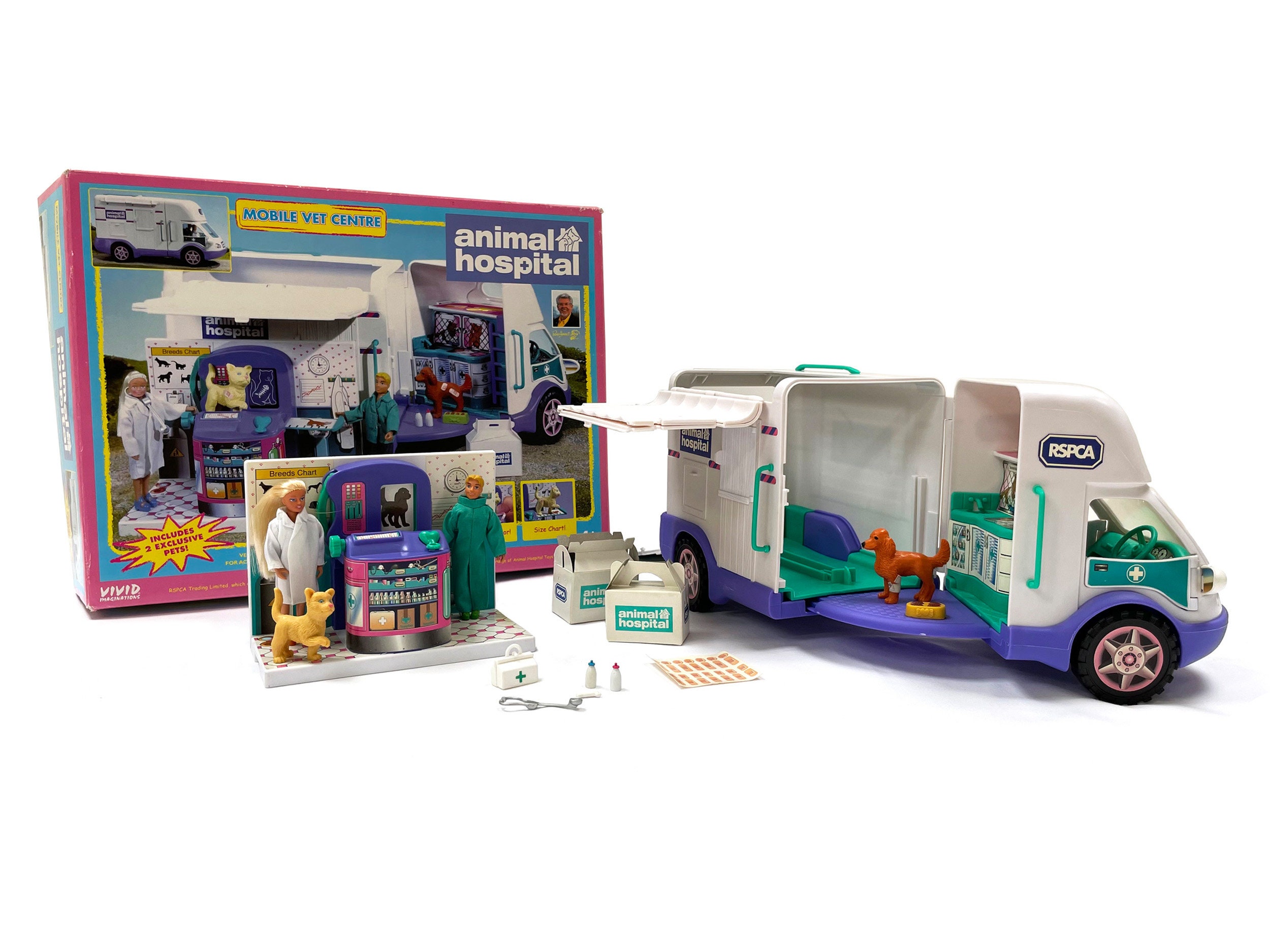RSPCA Animal Hospital Vintage Mobile Vet Centre Playset Etsy UK