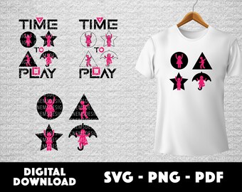 Juego de Calamar SVG, Juego de Calamar, Descarga Instantánea, PNG, Archivo Cortado, Silueta, Paquete Svg, Pdf, Vector,