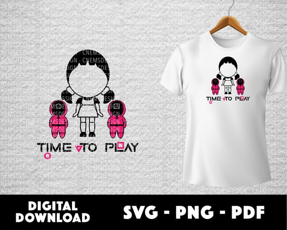 Squid Game SVG, Squidgame, Instant Download, PNG, Cut File, Silhouette, Svg Bundle,Pdf, Vector,
