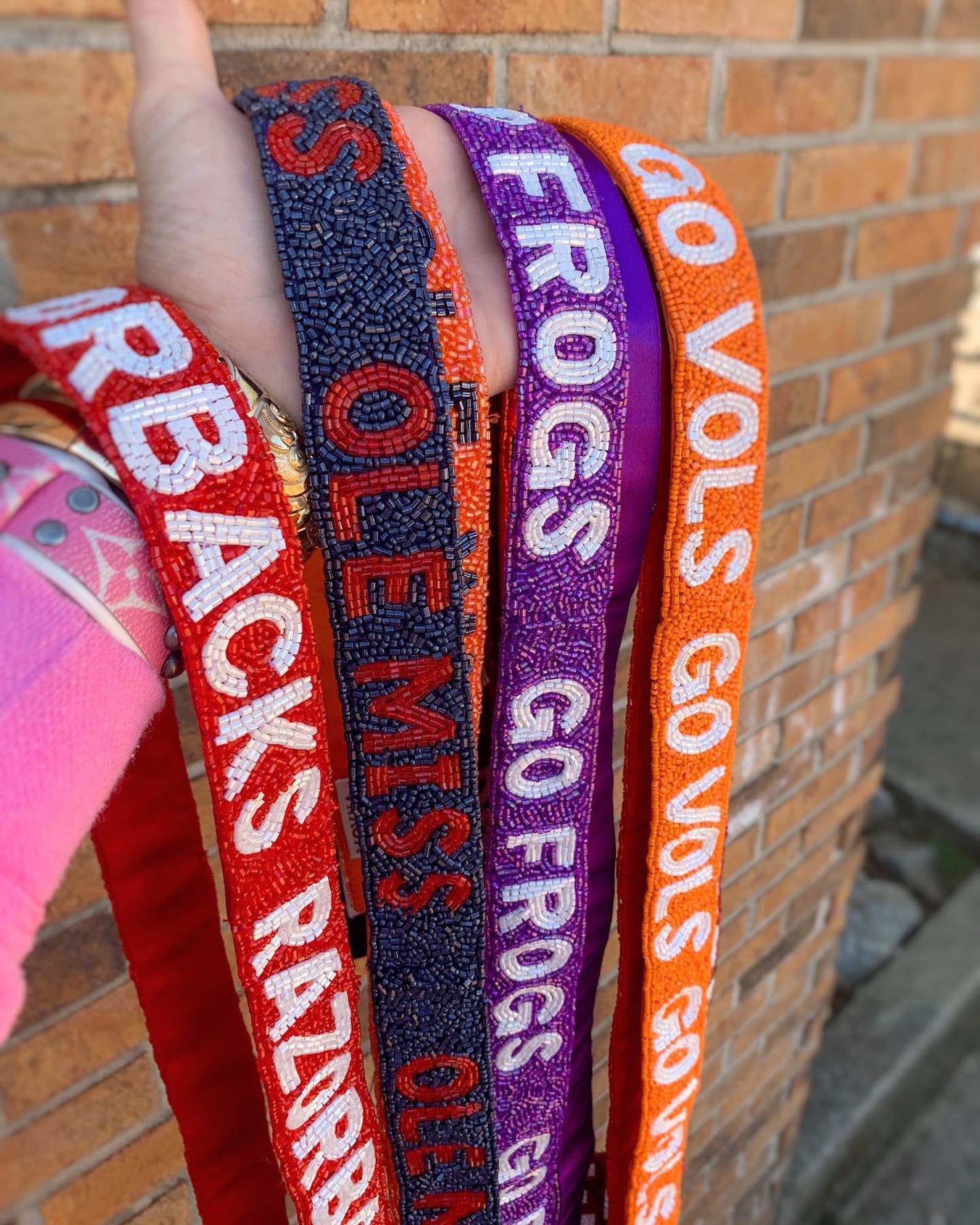 Game Day Purse Strap Customized Beaded Strap College Custom Etsy