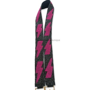 Go Eagles strap Go Heels beaded GameDay strap, Customized beaded strap, College Custom strap, Beaded gameday strap, Lightning Bolts strap