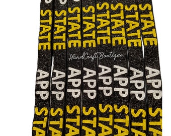 Game Day Purse strap, Customized beaded strap, College Custom bag strap, Personalized bag strap, Beaded game day strap, Stadium Beaded strap