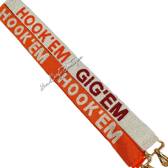 Game Day Purse Strap, Customized Beaded Strap, College Custom Bag Strap,  Personalized Bag Strap, Beaded Game Day Strap, Stadium Beaded Strap 