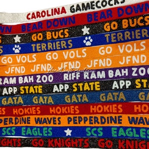 Game Day Purse strap, Customized beaded strap, College Custom bag strap, Personalized bag strap, Beaded game day strap, Stadium Beaded strap