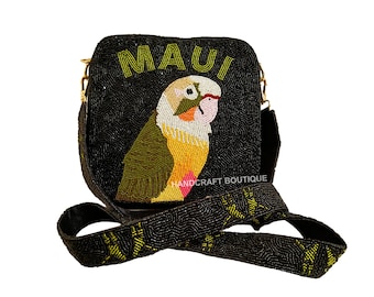 Torebki z koralikami dla psów, Niestandardowa torebka z koralikami, Torebka z koralikami dla miłośników psów, Torebka z koralikami dla psów, Niestandardowe torebki typu crossbody ze zdjęciem zwierząt, Prezent dla miłośnika psów