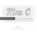 Custom Mrs Clutch Purse, Personalized Clutch Bag, Custom Seed Bead Clutch Bag, Beaded Clutch, Beaded Purse, Bachelorette Bride Clutch product logo
