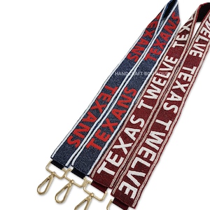 Huston Texas beaded GameDay Purse strap, Customized beaded strap, College Custom bag strap, Beaded gameday strap, Stadium Beaded strap