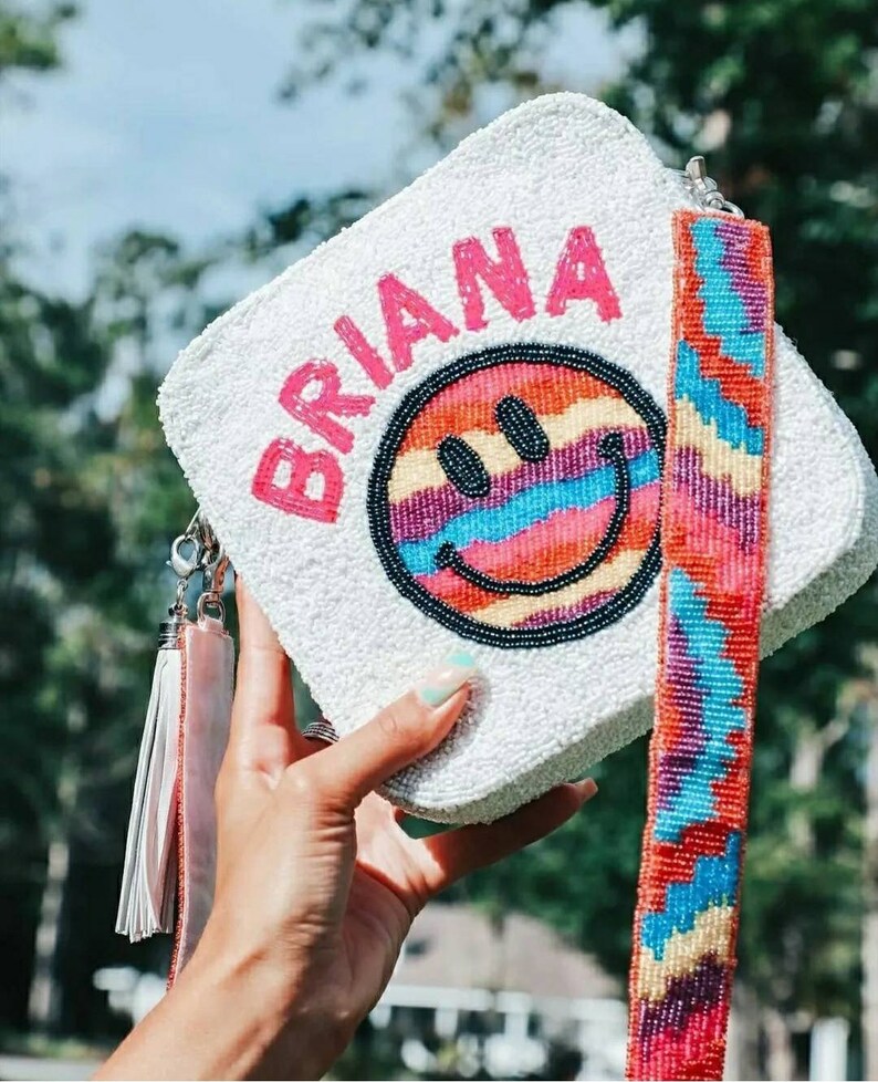 Monogram Clutch Customized Name Clutch Bride Clutch Etsy