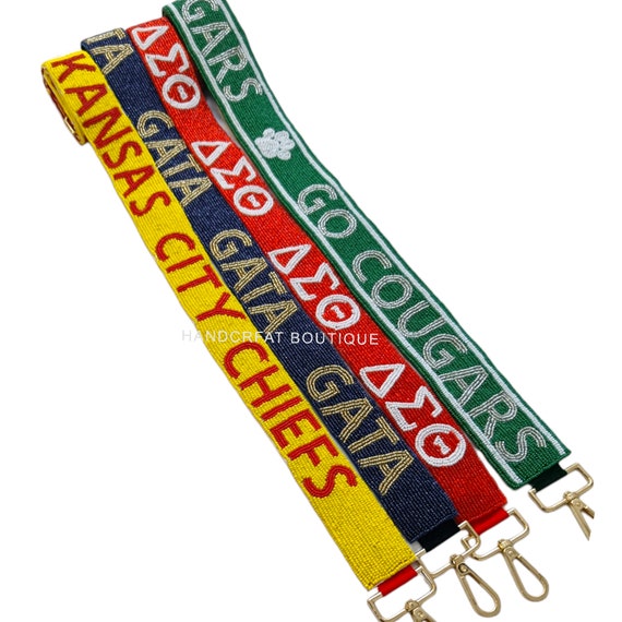 Game Day Purse Strap, Customized Beaded Strap, College Custom Bag Strap,  Personalized Bag Strap, Beaded Game Day Strap, Stadium Beaded Strap 