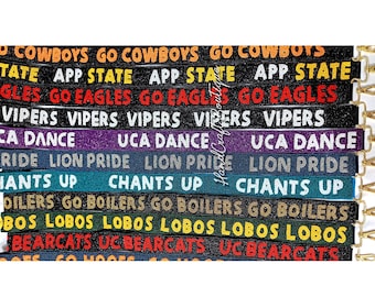Game Day Purse strap, Customized beaded strap, College Custom bag strap, Personalized bag strap, Beaded game day strap, Stadium Beaded strap