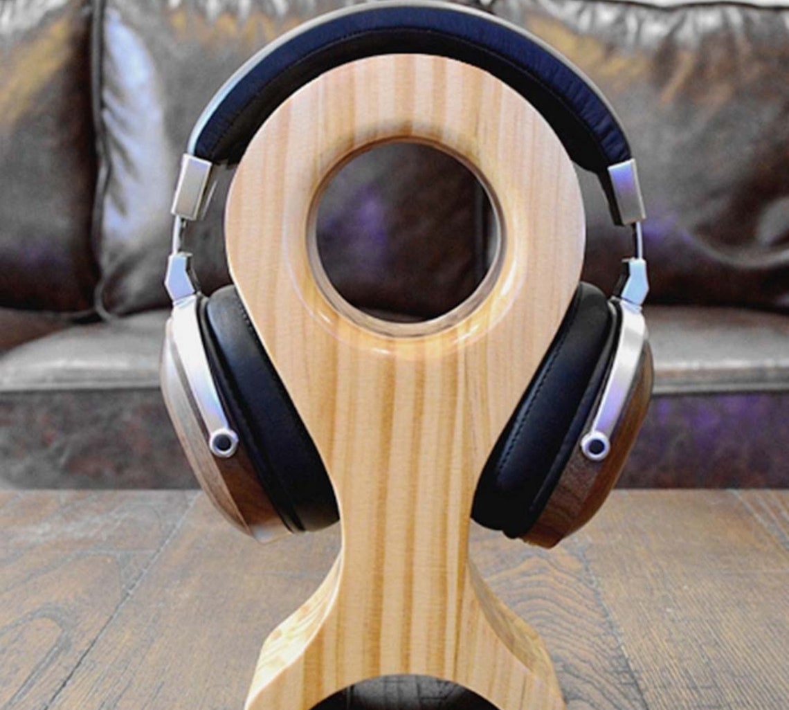 Premium Wood Headphones Stand Multi colour Headphone Holder Etsy