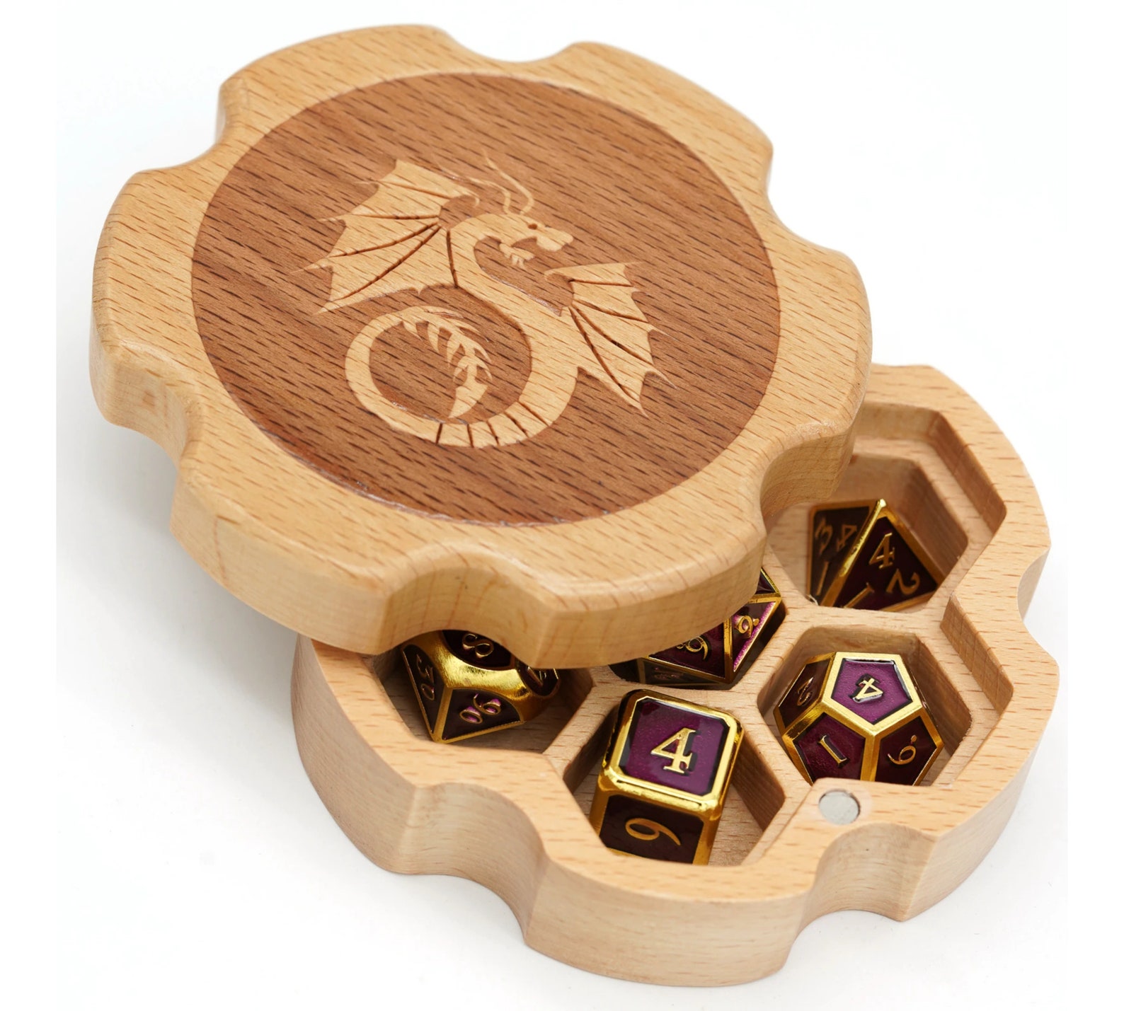 Wooden Dice Box Storage Box for 16mm DND Dice Dice set Etsy