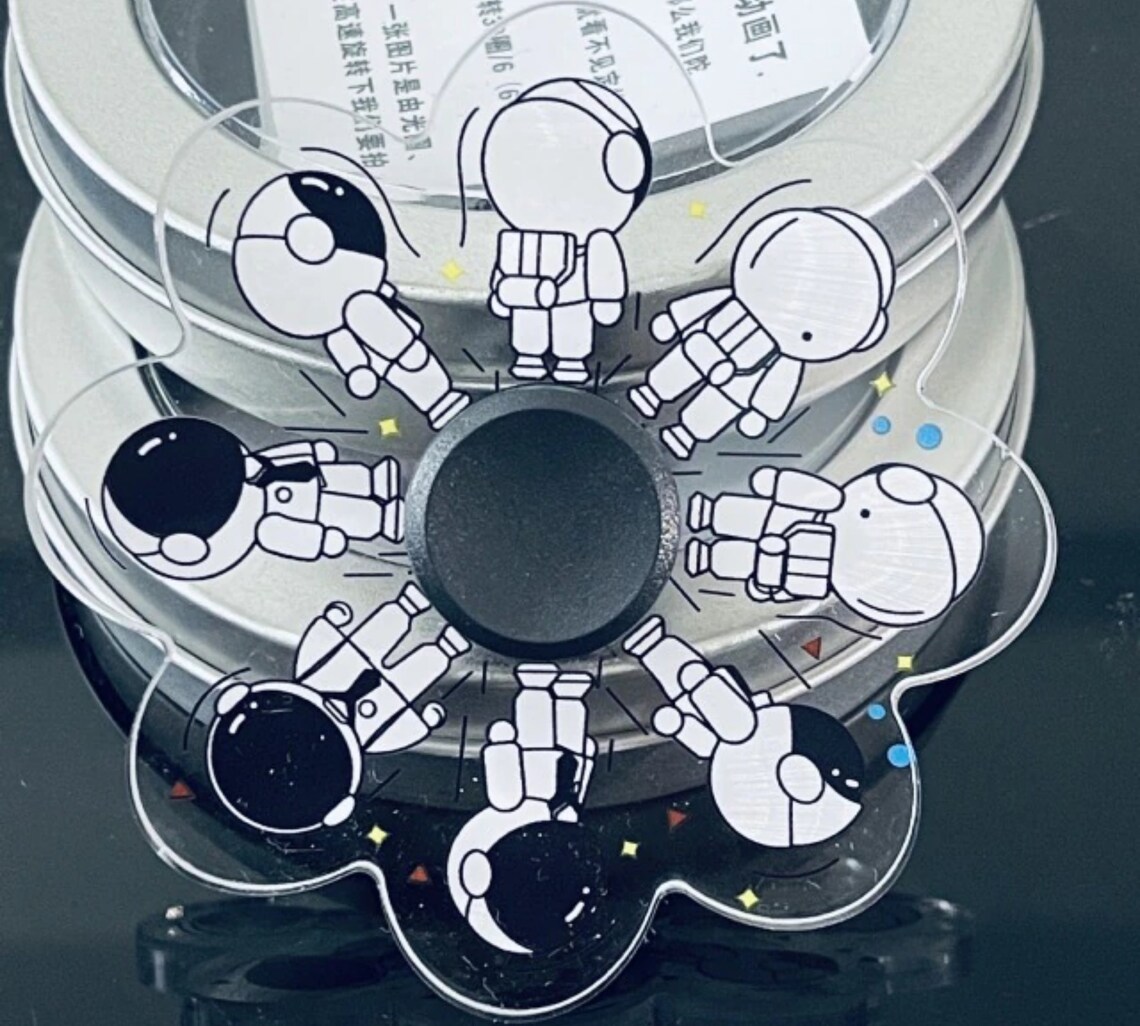 Animation fidget spinner Running Fingertip Gyro fidget Etsy