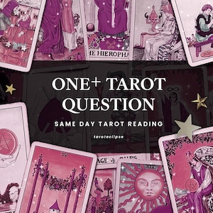 Lectura de una pregunta de tarot (+) en profundidad – El mismo día (24 horas) LECTURA DE TAROT