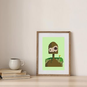 Laputa Castle In The Sky Art, Studio Ghibli Embroidery Cross Stitch Pattern Printable PDF Digital Download Kawaii Anime Cross Stitch Artwork