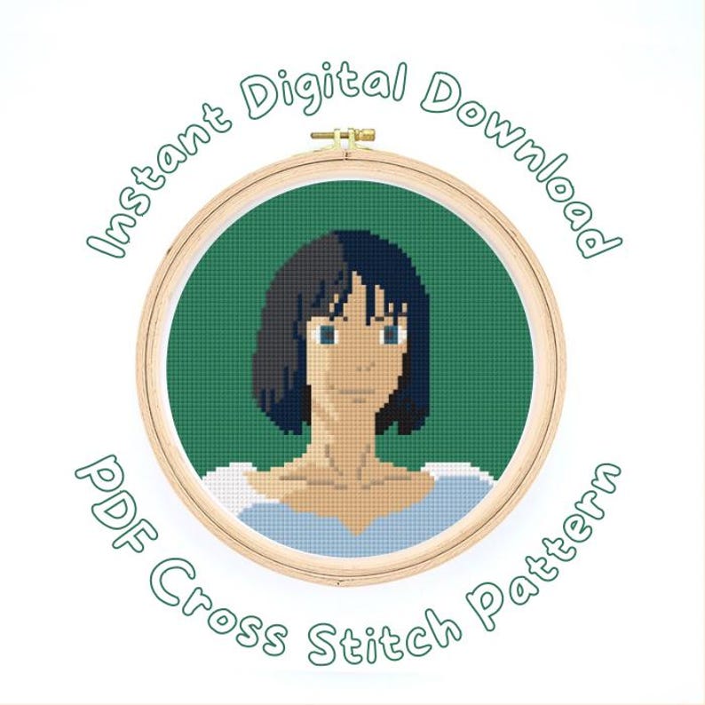 Howls Moving Castle Studio Ghibli Cross Stitch Pattern Embroidery ...