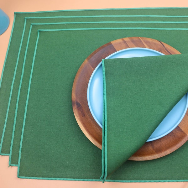 Green Placemats Etsy