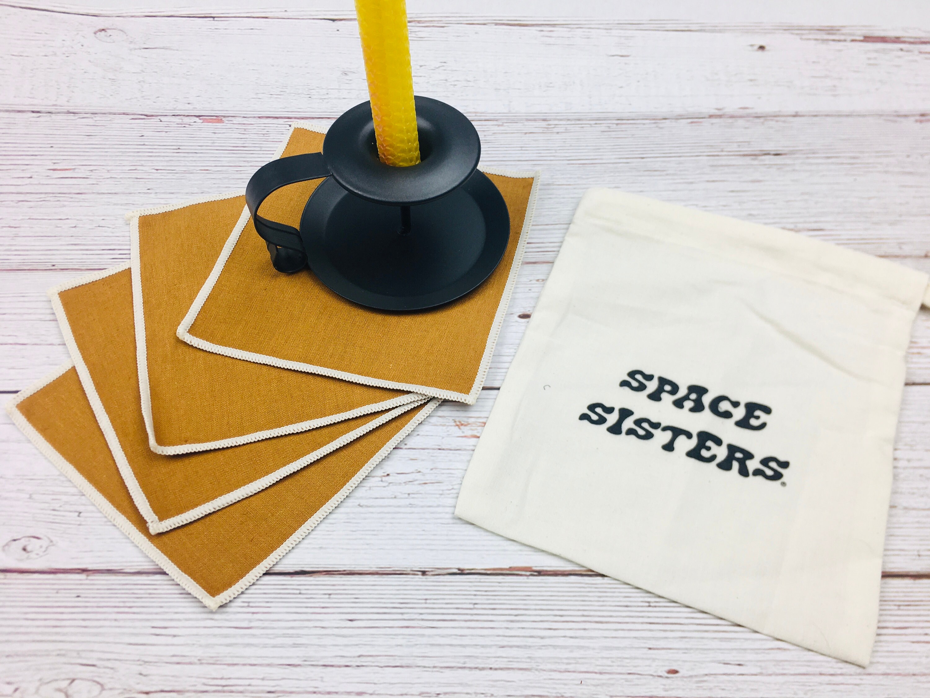 Yellow Cocktail Napkins Cloth Napkin Coasters Set of 4 Etsy Australia