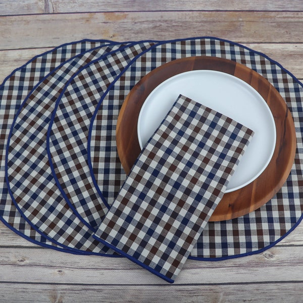 Gingham Placemats Etsy