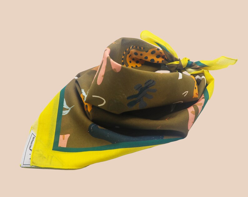 Ska Artist Made Jazz Disco Fashion High Quality Rocksteady Cat Cotton Bandana Organic Unique Design Roots Eco Friendly