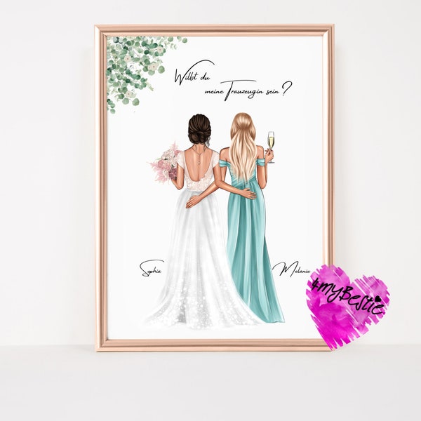 Maid of honor questions | Will you be my maid of honor | Maid of honor bride picture | Bridesmaid questions | Maid of honor gift | #HZ1