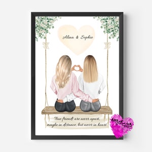 Regalo personalizzato per il migliore amico | Regalo di compleanno per la fidanzata | Foto regalo per amiche | Regalo per lei | regalo di Natale