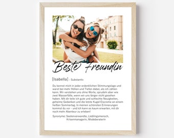 Best friend gift | personalized gift | birthday gift for her | personalized poster | gift idea best friend