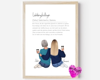 Definition favorite colleague best colleague, gift favorite colleague birthday, farewell gift work colleague picture poster