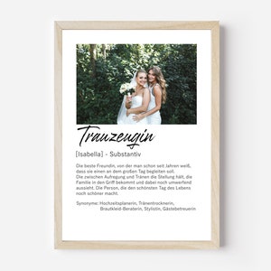 Bridesmaid gift | Thank you maid of honor | Photo gift bridesmaid | Personalized gift maid of honor | Bridesmaid gift