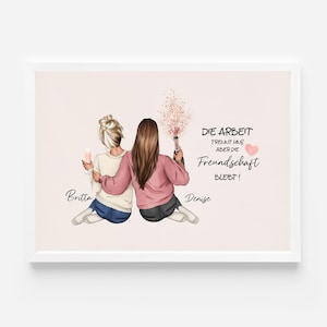 personalisiertes Geschenk für die Arbeitskollegin | Abschiedsgeschenk Kollegin | Geschenk für die Kollegin  Geburtstagsgeschenk | Poster