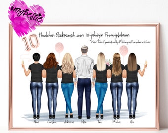 10-year company anniversary, birthday gift for boss, personalized gift for colleagues, anniversary company gift, #K1
