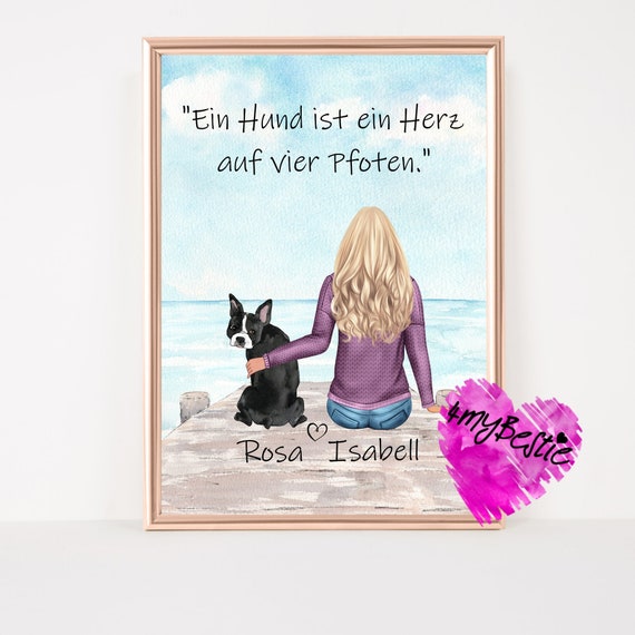 Vatertagskarte Für Hundeväter – Aus Edelstahl, Ca. 8,5 X 5,4 Cm, Mit Herzlicher Gravur, Geschenk Für Hundebesitzer