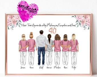 Birthday gift boss boss doctor, gift work colleagues, company anniversary farewell gift practice hospital picture, #K2