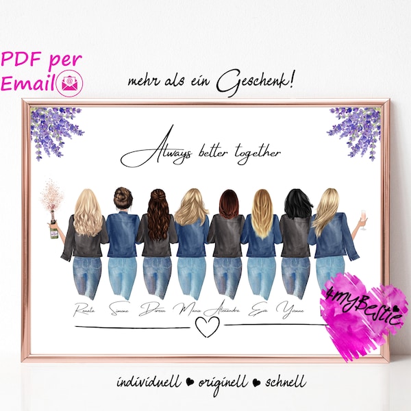 Regalo per il migliore amico Compleanno Natale | Regalo di Natale per le amiche, idea regalo per le amiche di Natale personalizzate, BFF,G47