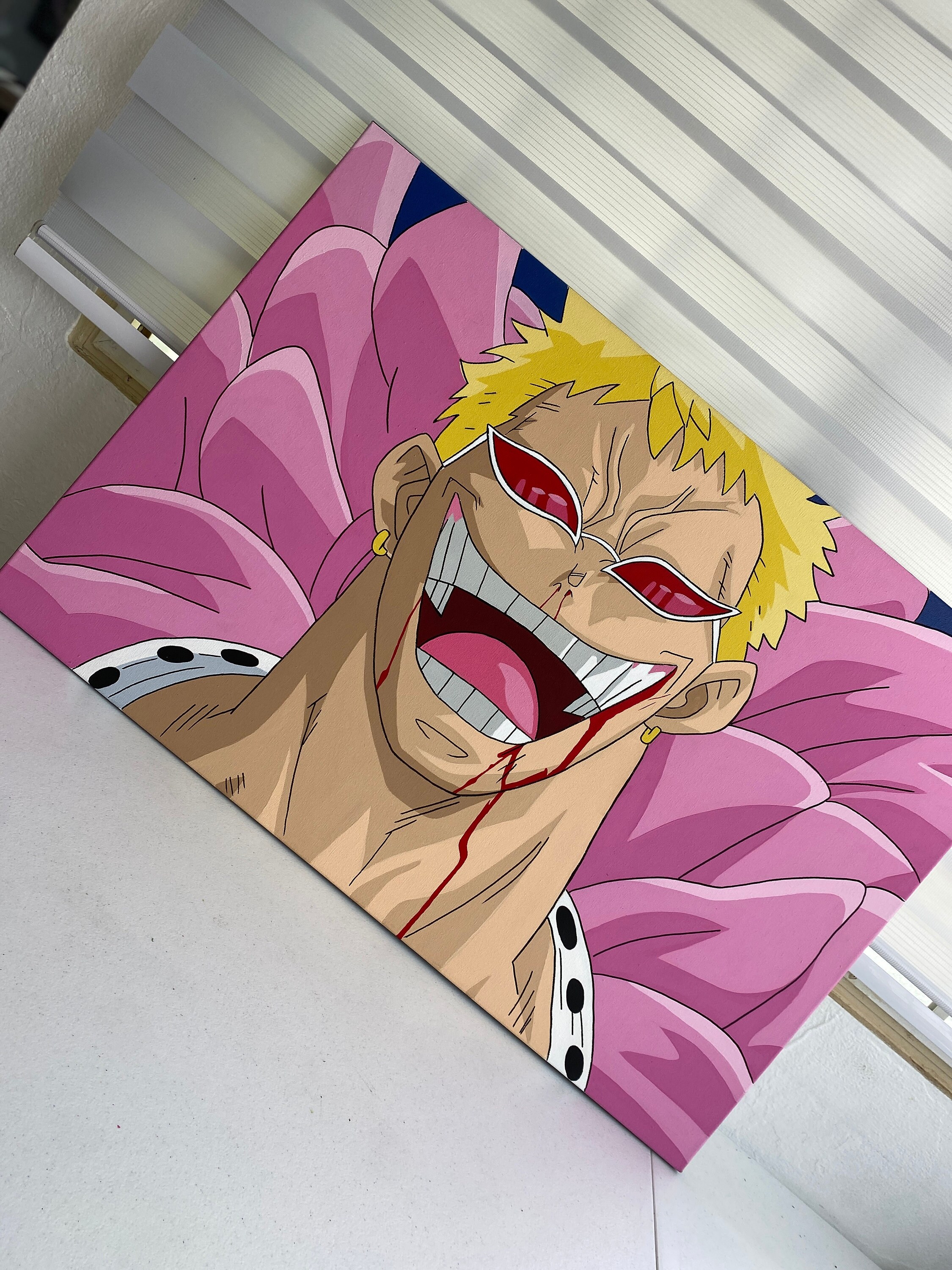 Print illustration Donquixote Doflamingo One piece -  Portugal