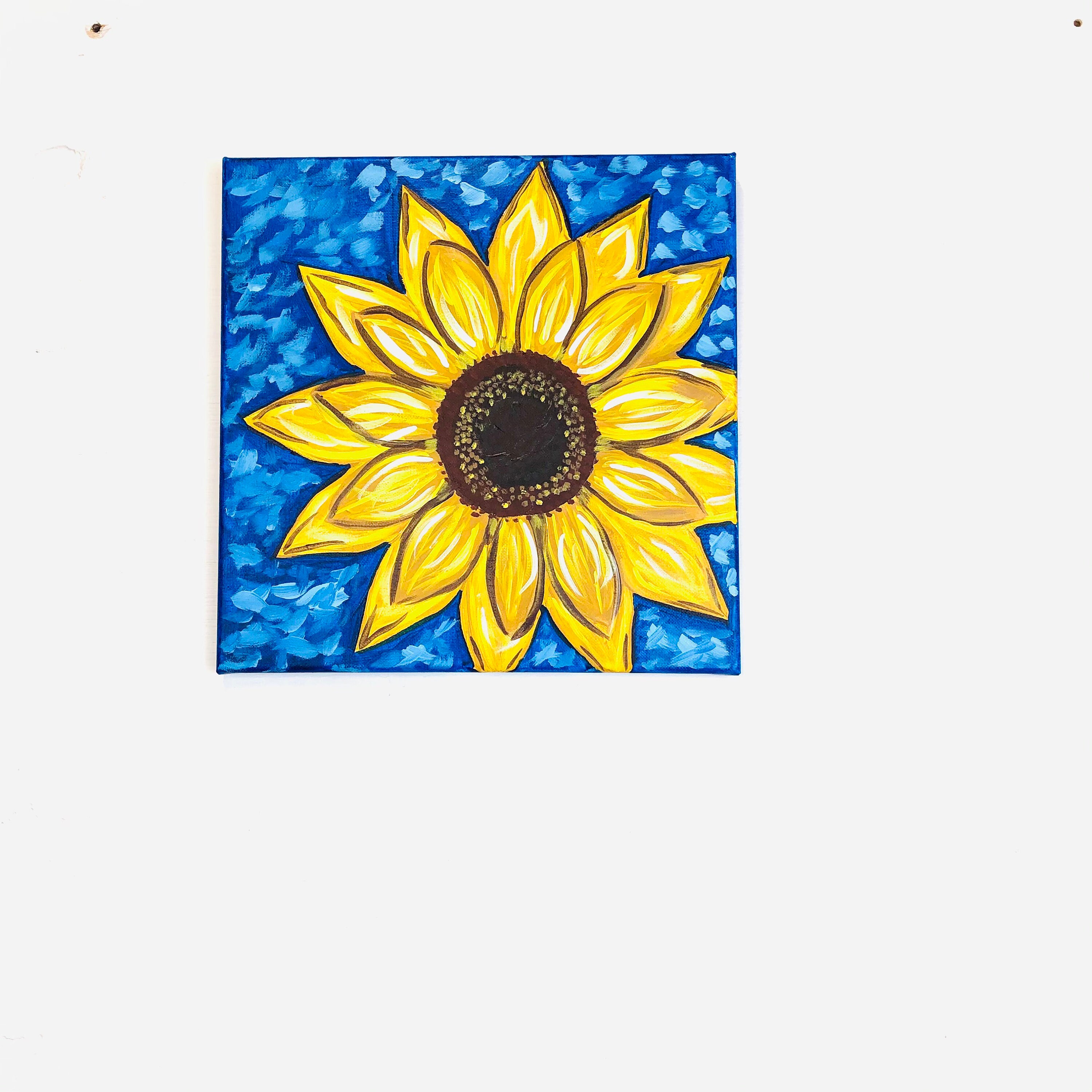 Art tutorials for kids. Easy sunflower acrylic painting tutorial for kids.  Watch full detailed tutorial here -   Art, By Nimmy's Art