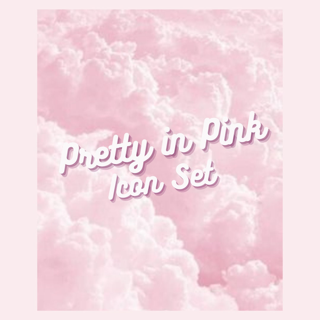 Pretty in Pink Aesthetic Ios 14 Home Screen Icons INSTANT Etsy