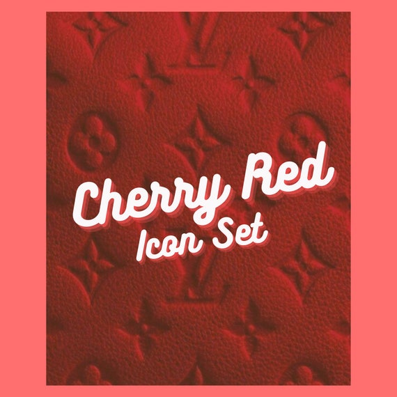 Cherry Red Aesthetic Ios 14 Home Screen Icons Instant Etsy