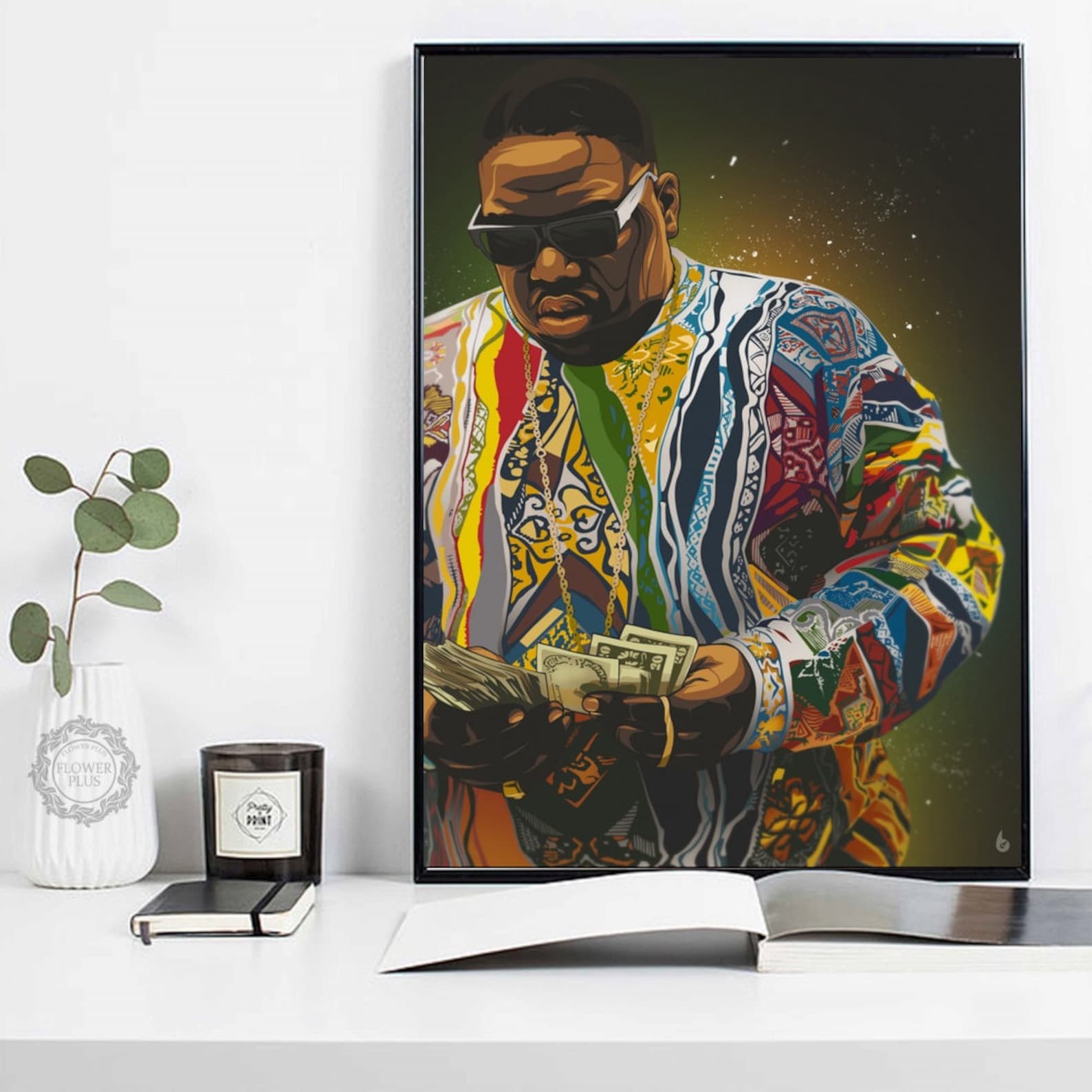 Biggie Smalls Fans Home Wall Decorate Music Art Canvas Etsy