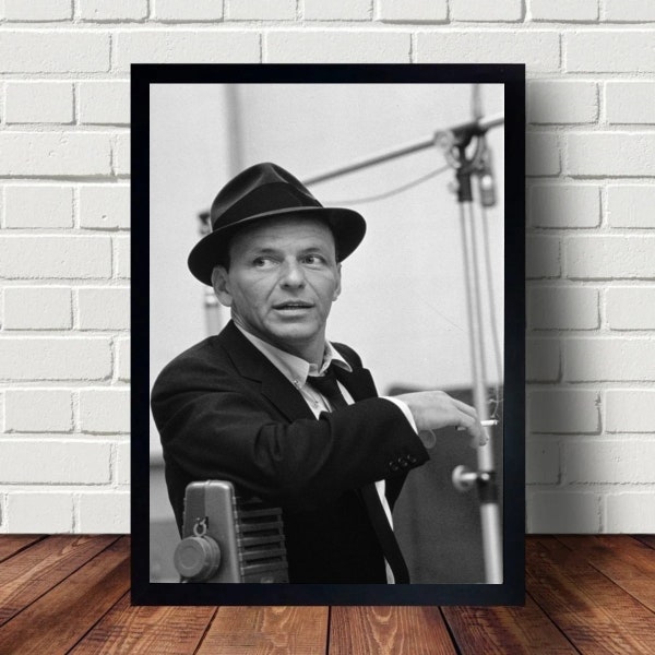 Frank Sinatra Poster Canvas Art Wall Home Decor (No Frame)