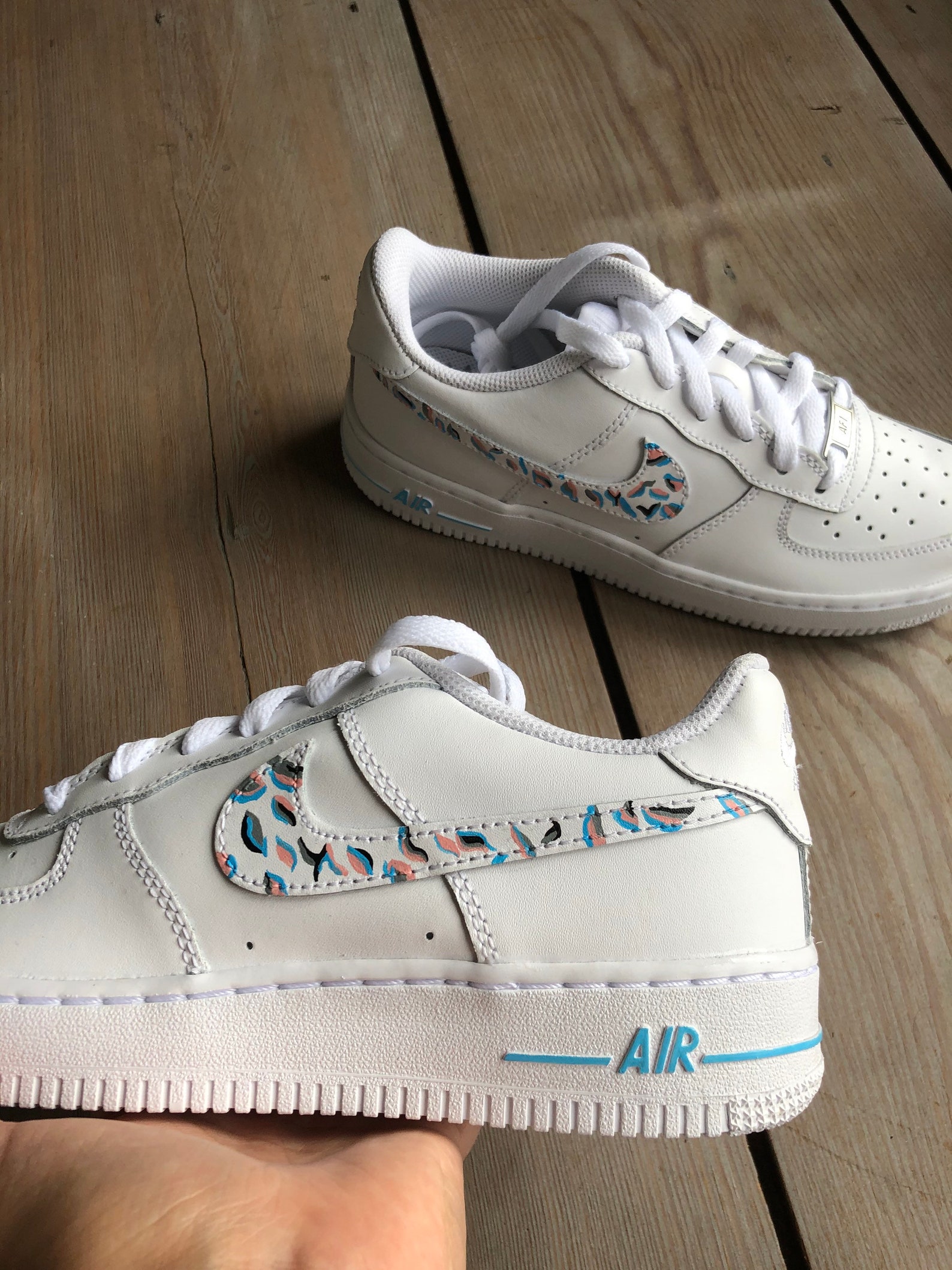 cheetah and tan air force 1