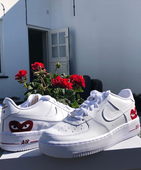 nike air force 1 comme des garcons heart