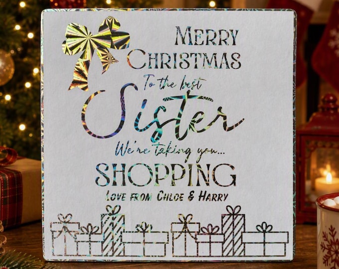 Personalised gift voucher, gift card, custom made gift card, for any event, voucher & envelope, foiled gift card