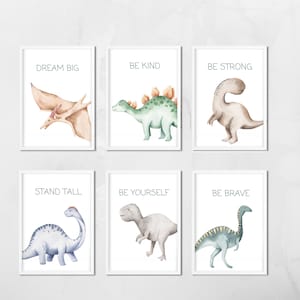 Dinosaur Prints, Dinosaur Nursery, Nursery Prints, Nursery Decor, Boys Room, Dinosaur Wall Art, Boys Room Decor, Kids Bedroom, Tyrannosaurus