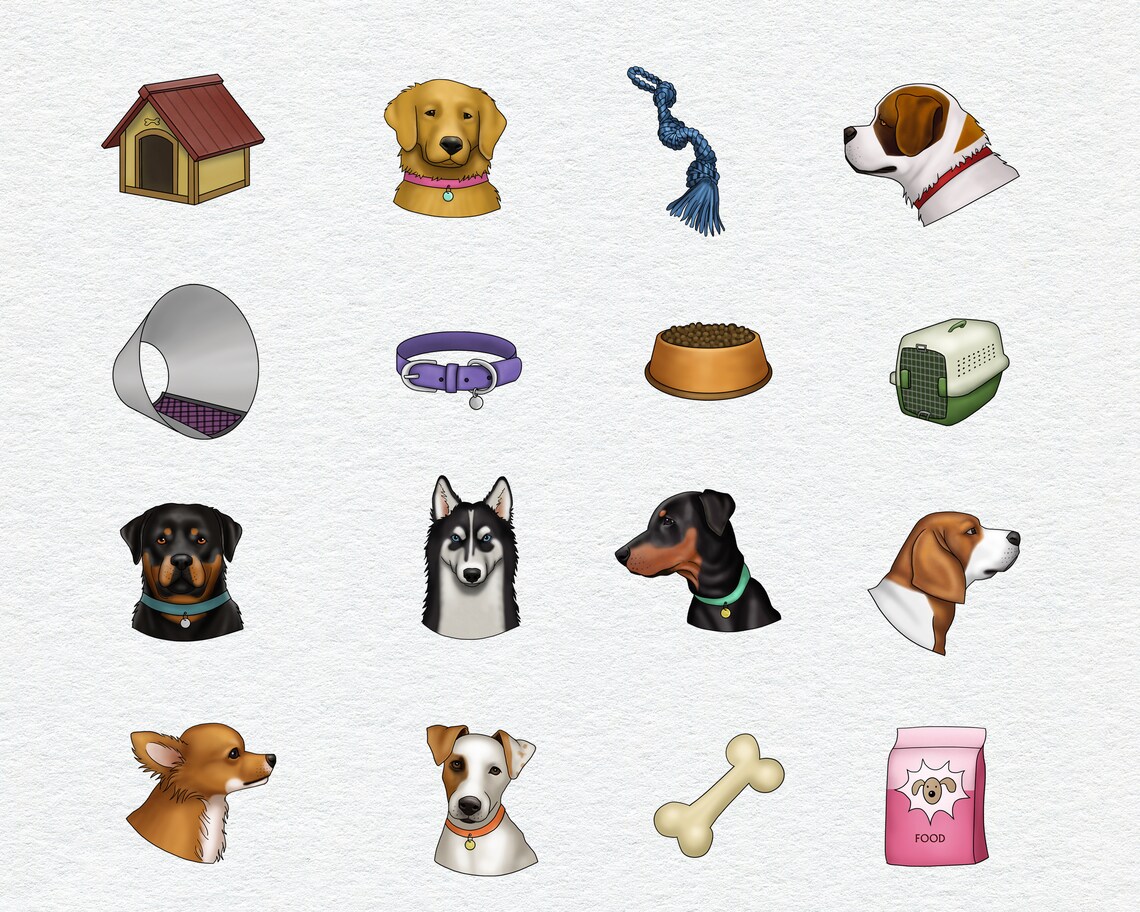 Dog Instagram icons. 16 PNGs. Instagram Story Highlight Etsy