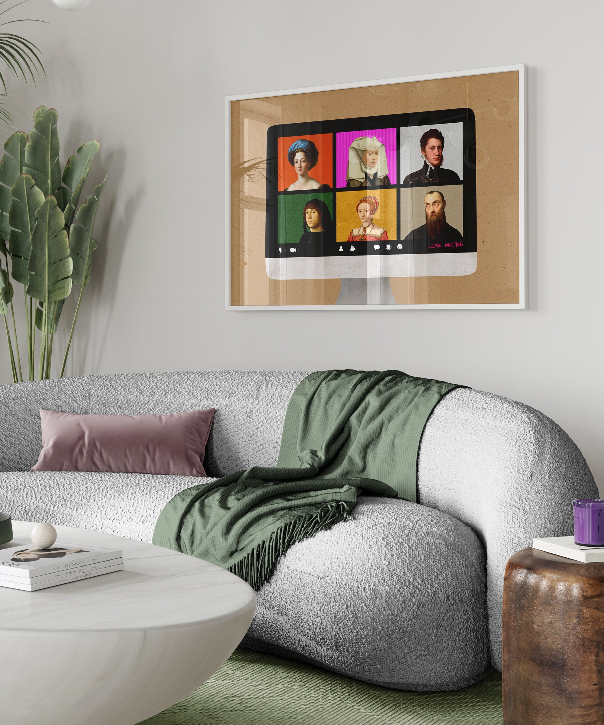 Zoom Meeting Wall Art Quirky, Funny Wall Art for Office Maximalist ...