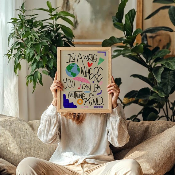 Choose Kindness Inspirational Wall Art - Kendrick Home 16x24 Inch Motivational Wooden Sign - View #8