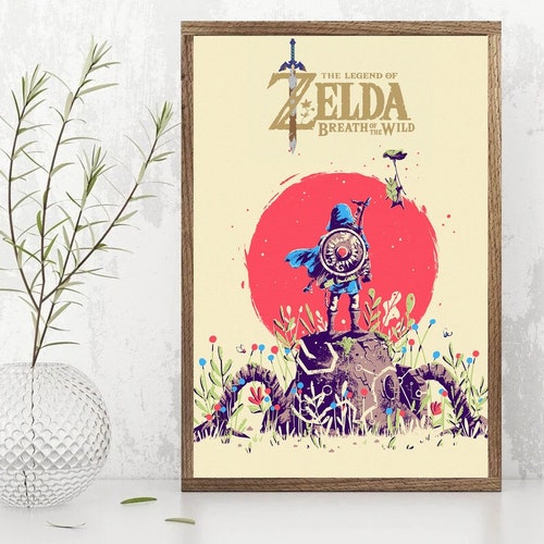 Temple of Time Art Poster the Legend of Zelda Breath of Etsy