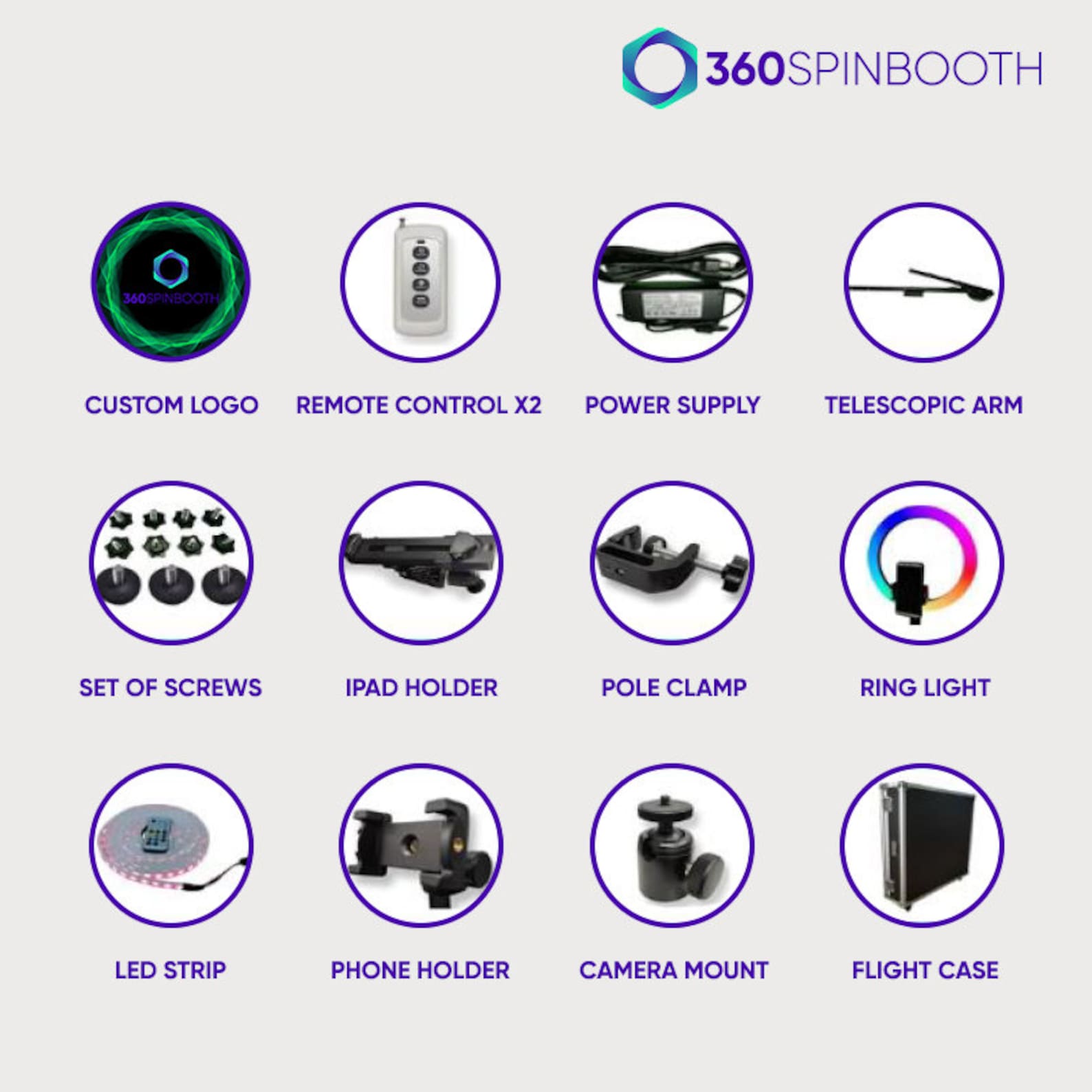 360 Photo Booth 360 Video Booth 360 Round Platform Automatic 360